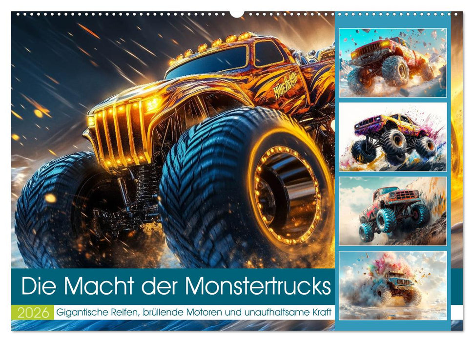 Die Macht der Monstertrucks (CALVENDO Wandkalender 2026)