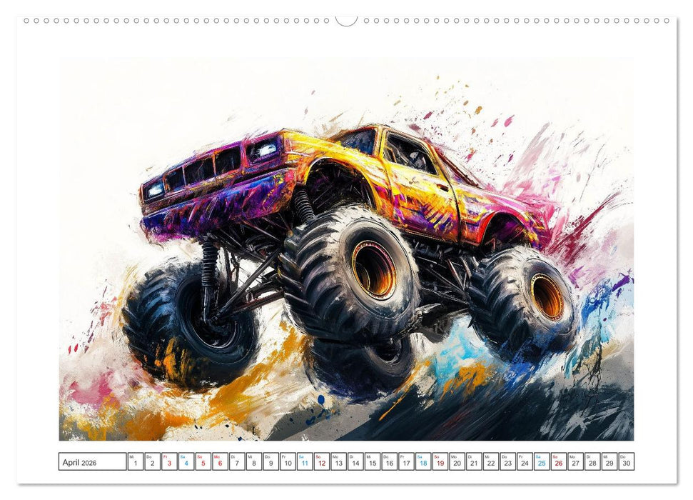 Die Macht der Monstertrucks (CALVENDO Wandkalender 2026)