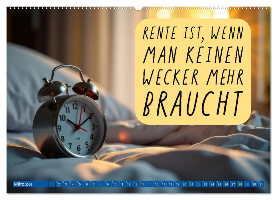 Ruhestand - das Leben neu entdecken (CALVENDO Wandkalender 2026)