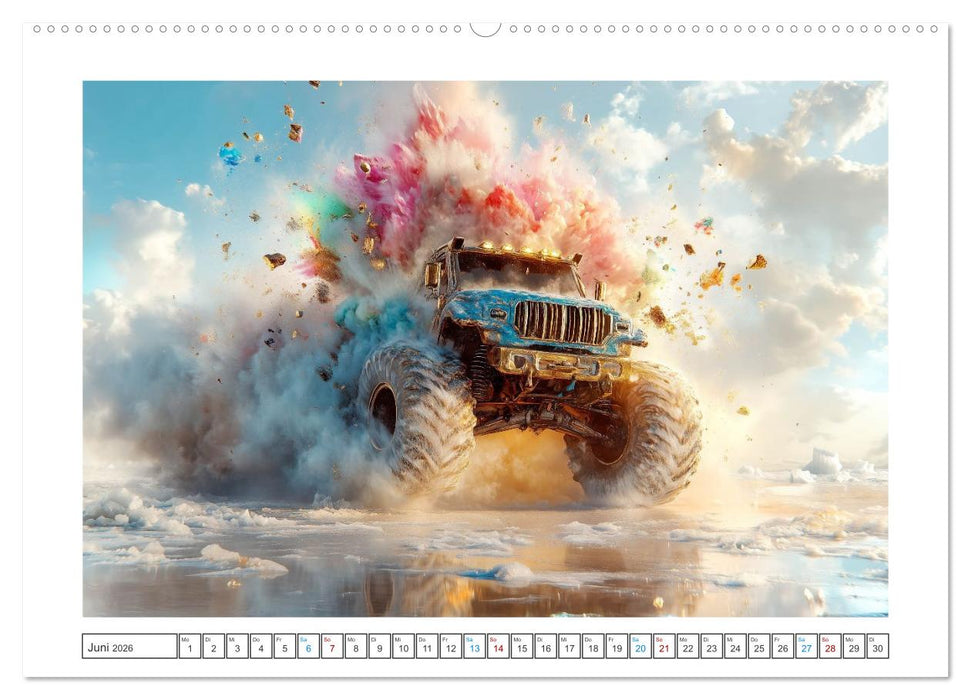 Die Macht der Monstertrucks (CALVENDO Premium Wandkalender 2026)