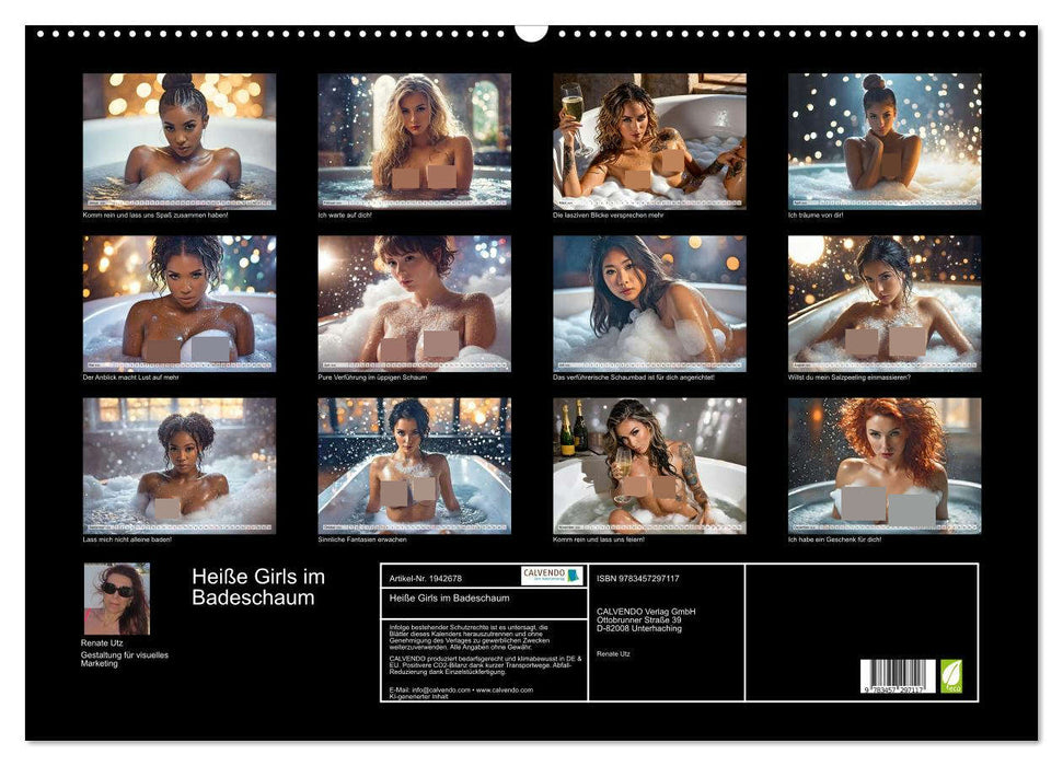 Heiße Girls im Badeschaum (CALVENDO Wandkalender 2026)
