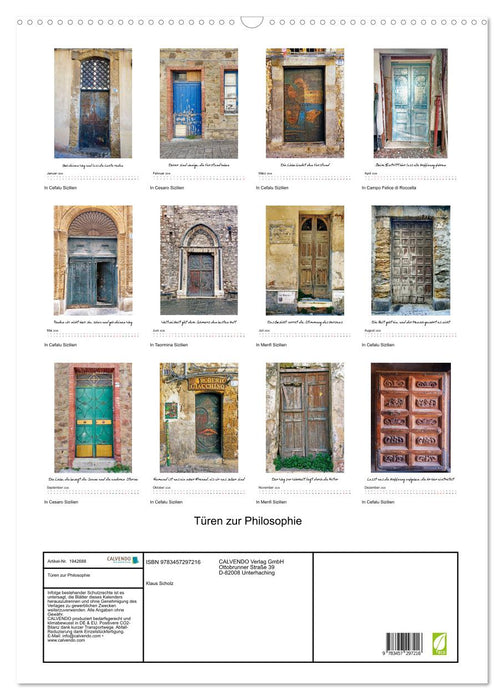Türen zur Philosophie (CALVENDO Wandkalender 2026)