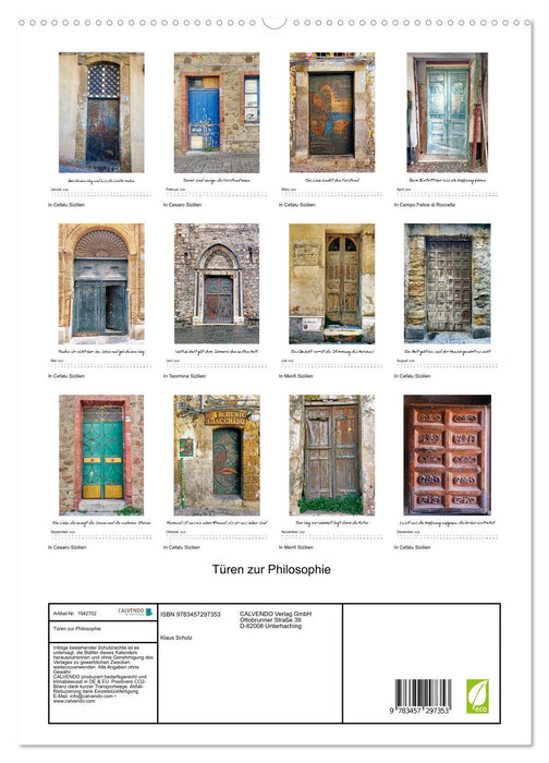 Türen zur Philosophie (CALVENDO Premium Wandkalender 2026)
