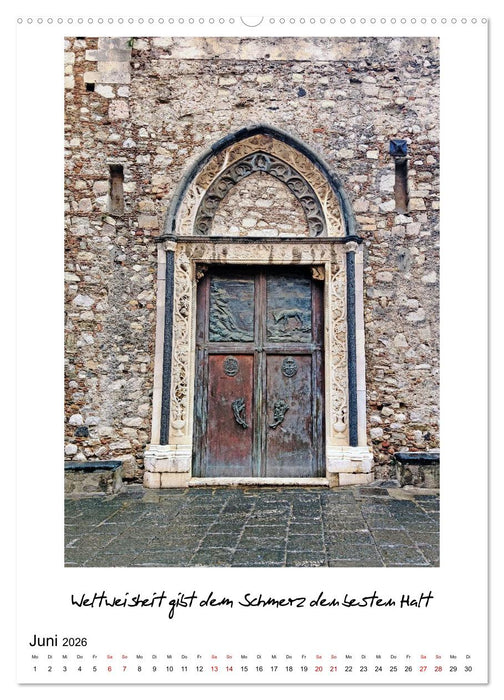 Türen zur Philosophie (CALVENDO Premium Wandkalender 2026)