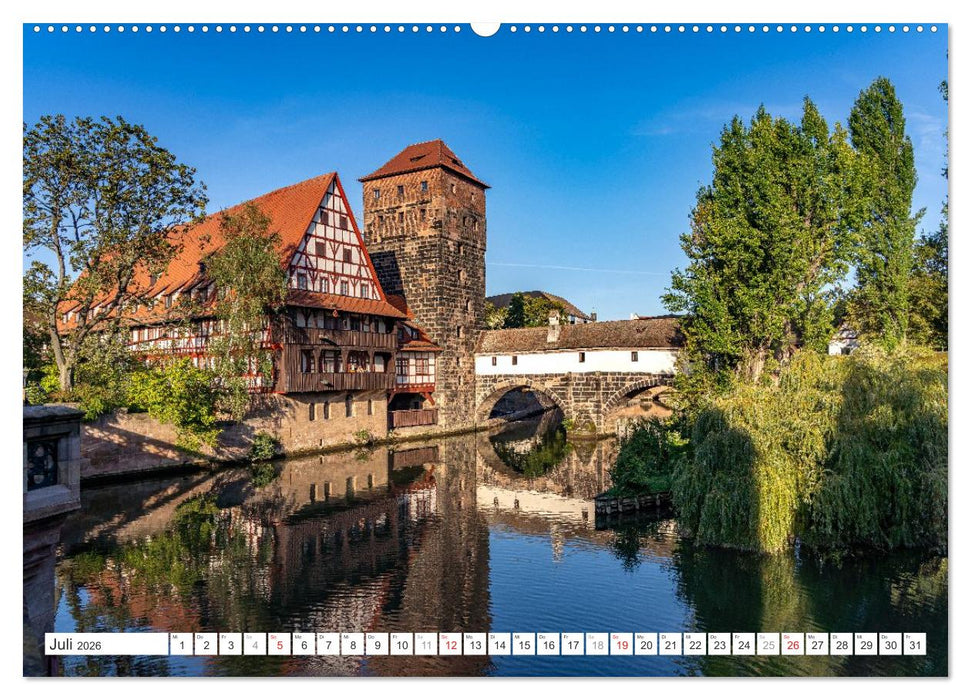 Deutschlands schönste Altstädte - Bayern (CALVENDO Premium Wandkalender 2026)