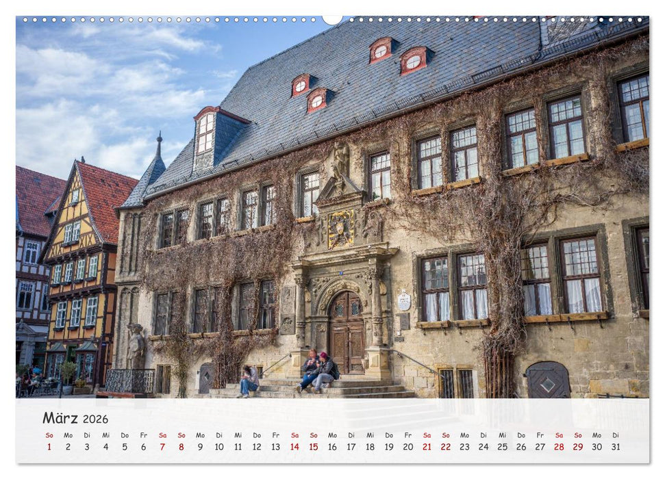 Quedlinburg - Die historische Altstadt (CALVENDO Wandkalender 2026)