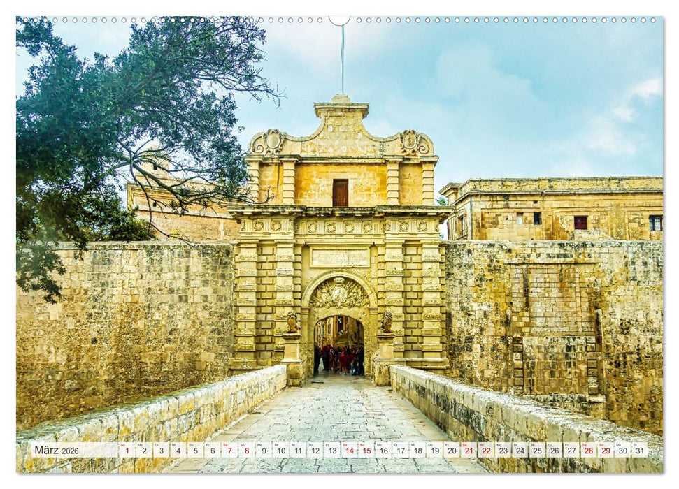 Malta, Comino & Gozo (CALVENDO Wandkalender 2026)