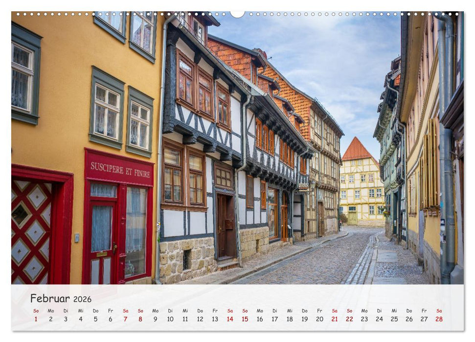 Quedlinburg - Die historische Altstadt (CALVENDO Premium Wandkalender 2026)