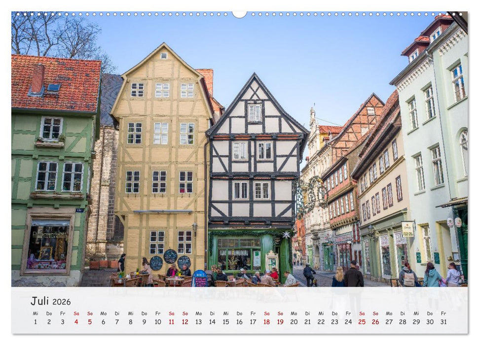 Quedlinburg - Die historische Altstadt (CALVENDO Premium Wandkalender 2026)