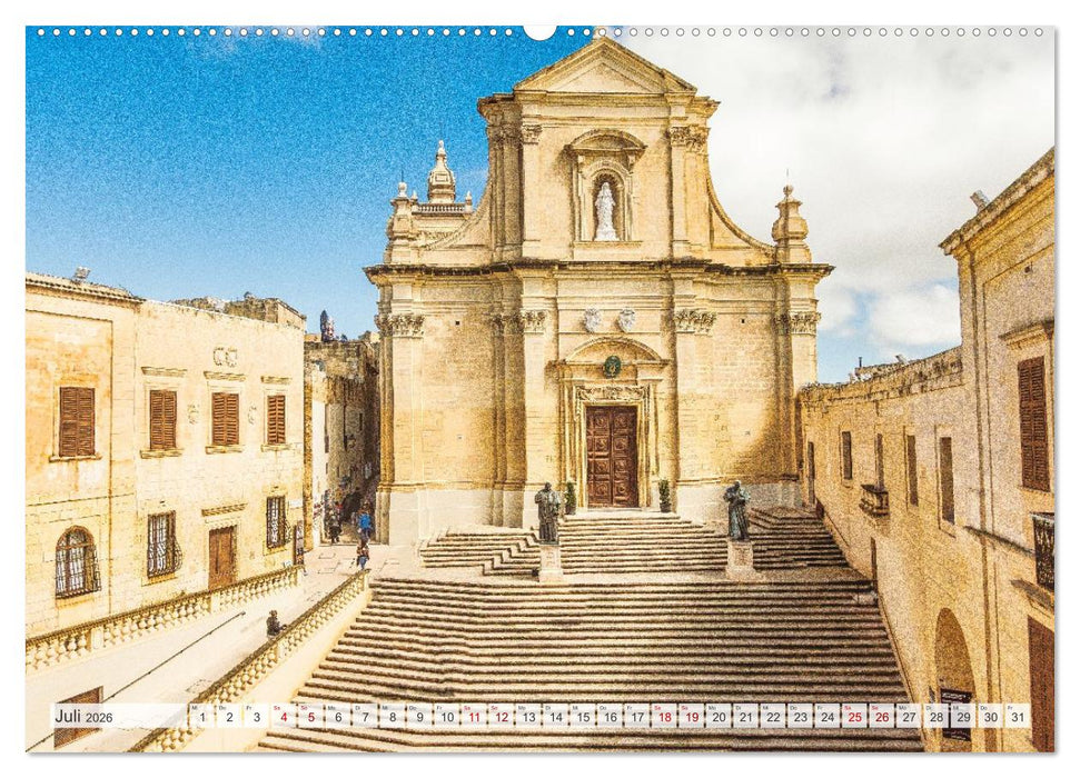 Malta, Comino & Gozo (CALVENDO Premium Wandkalender 2026)