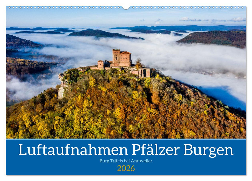Luftaufnahmen Burgen Südwestpfalz (CALVENDO Wandkalender 2026)