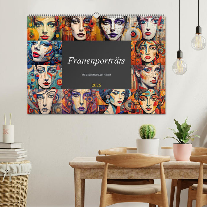 Frauenporträts mit dekonstruktivem Ansatz (CALVENDO Wandkalender 2026)