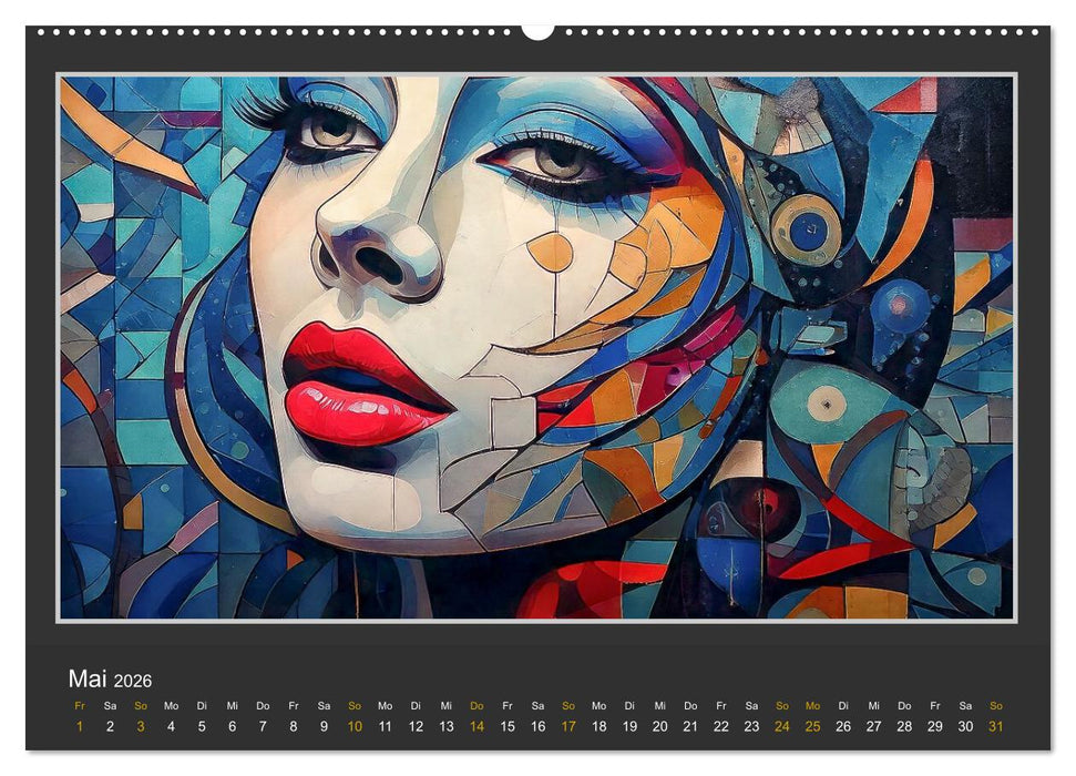 Frauenporträts mit dekonstruktivem Ansatz (CALVENDO Wandkalender 2026)