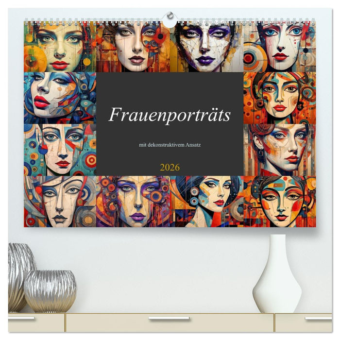 Frauenporträts mit dekonstruktivem Ansatz (CALVENDO Premium Wandkalender 2026)