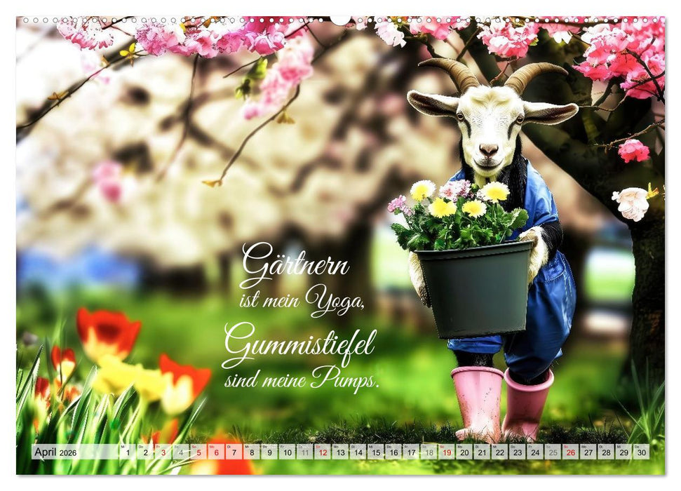 Den Bock zum Gärtner gemacht (CALVENDO Wandkalender 2026)