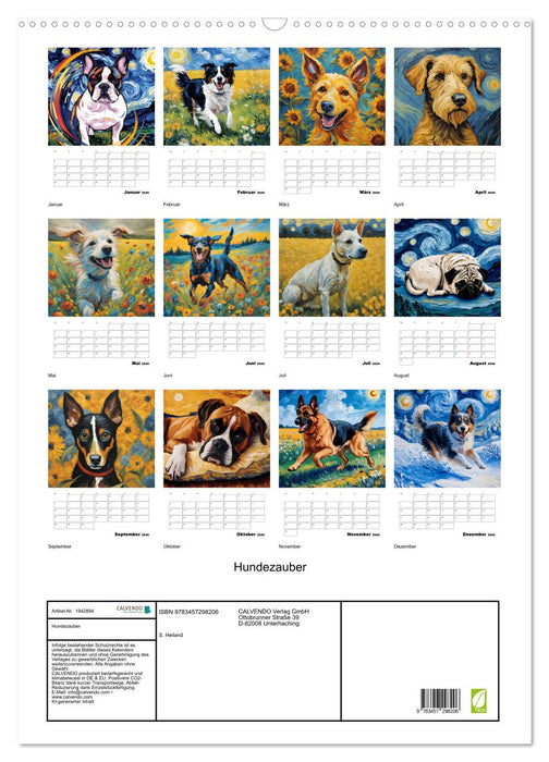 Hundezauber (CALVENDO Wandkalender 2026)