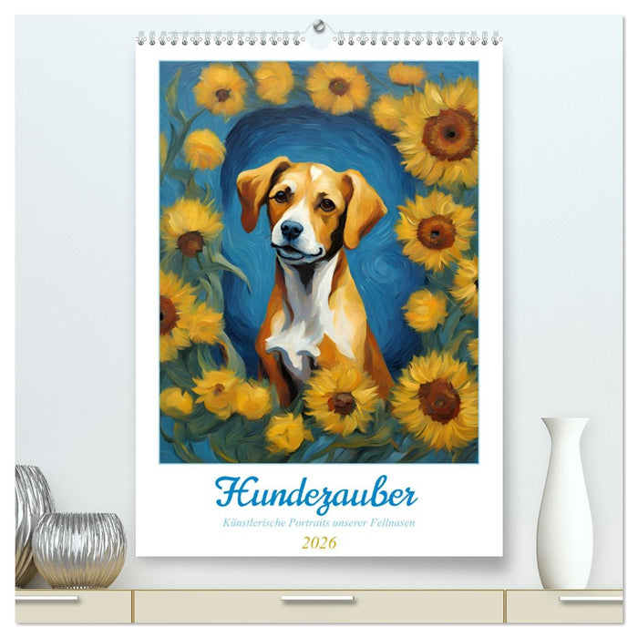 Hundezauber (CALVENDO Premium Wandkalender 2026)