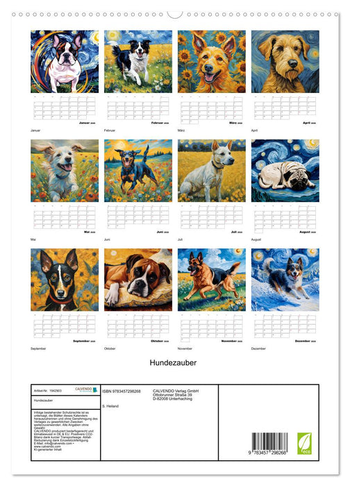 Hundezauber (CALVENDO Premium Wandkalender 2026)