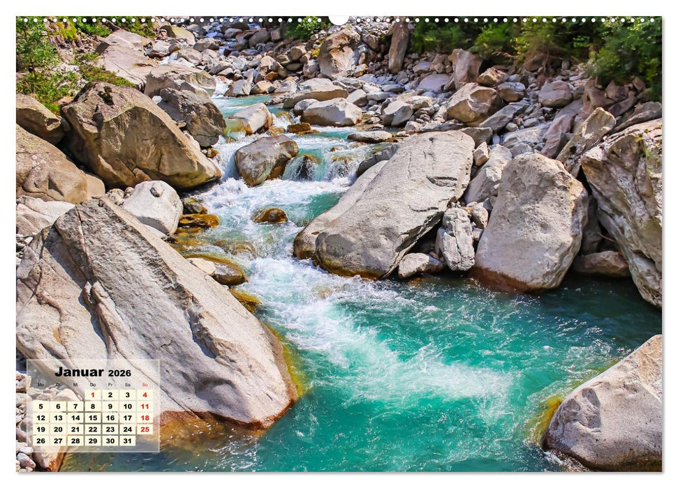 Vater Rhein von der Quelle bis zur Mündung (CALVENDO Wandkalender 2026)