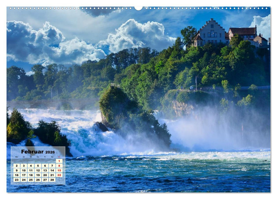 Vater Rhein von der Quelle bis zur Mündung (CALVENDO Wandkalender 2026)