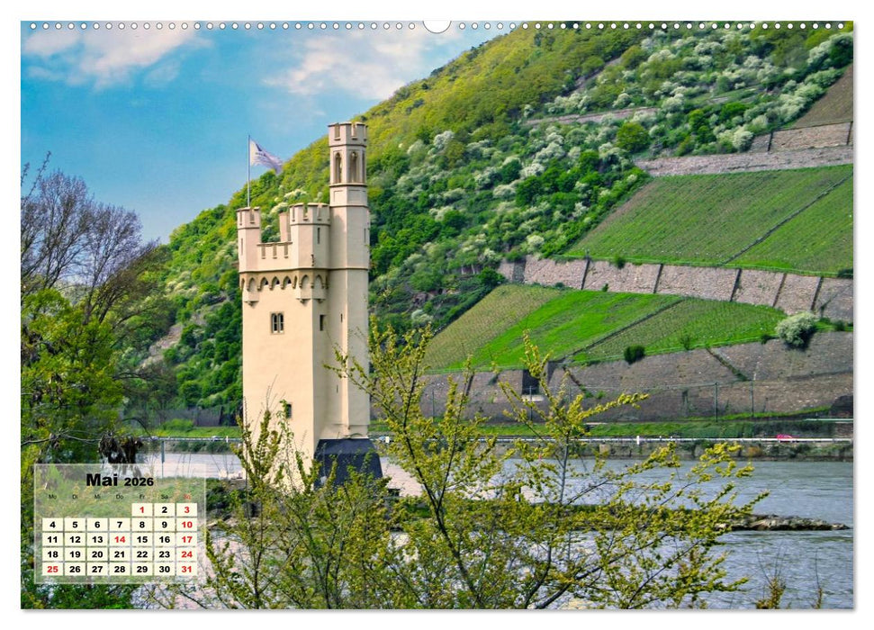 Vater Rhein von der Quelle bis zur Mündung (CALVENDO Wandkalender 2026)