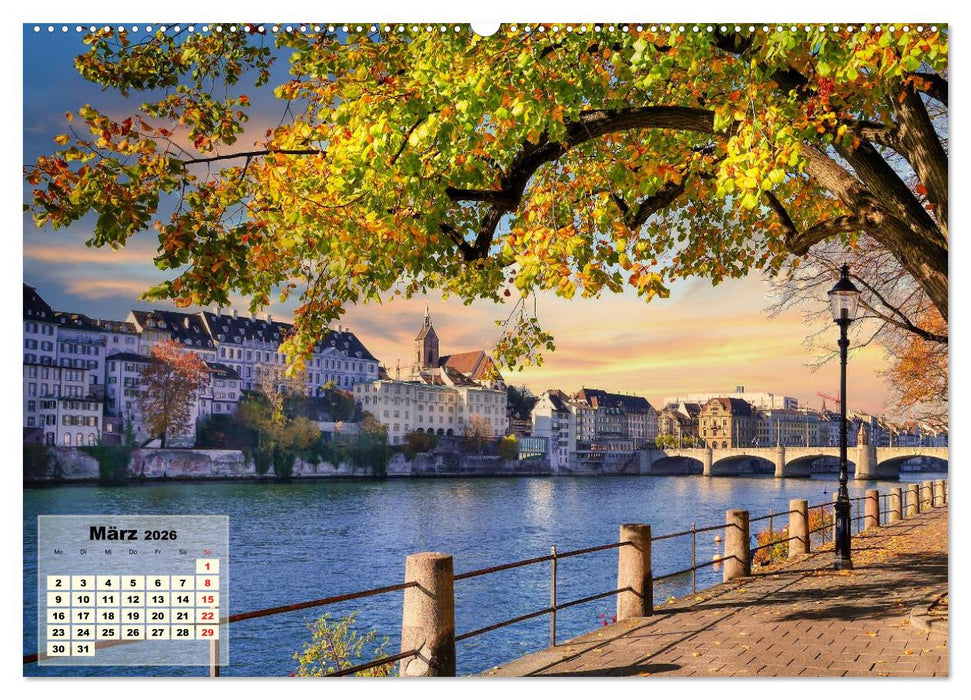 Vater Rhein von der Quelle bis zur Mündung (CALVENDO Premium Wandkalender 2026)