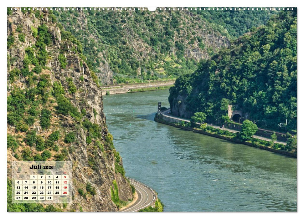 Vater Rhein von der Quelle bis zur Mündung (CALVENDO Premium Wandkalender 2026)