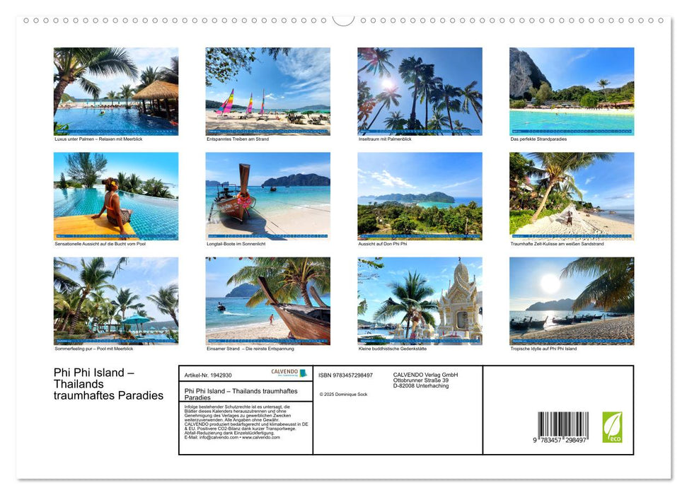 Phi Phi Island – Thailands traumhaftes Paradies (CALVENDO Premium Wandkalender 2026)