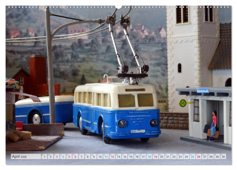 Retrobahnen en miniature (CALVENDO Premium Wandkalender 2026)