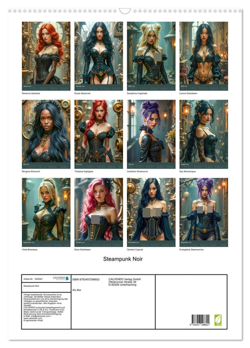 Steampunk Noir (CALVENDO Wandkalender 2026)