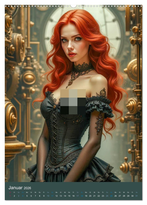 Steampunk Noir (CALVENDO Wandkalender 2026)