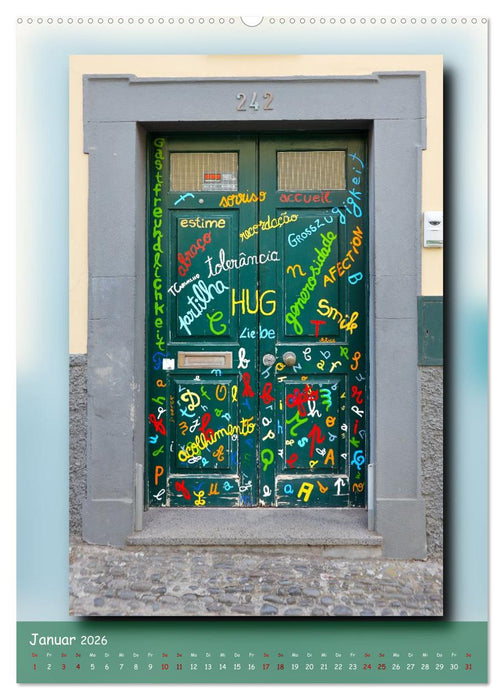 Türen in Madeira (CALVENDO Premium Wandkalender 2026)