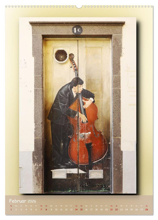 Türen in Madeira (CALVENDO Premium Wandkalender 2026)