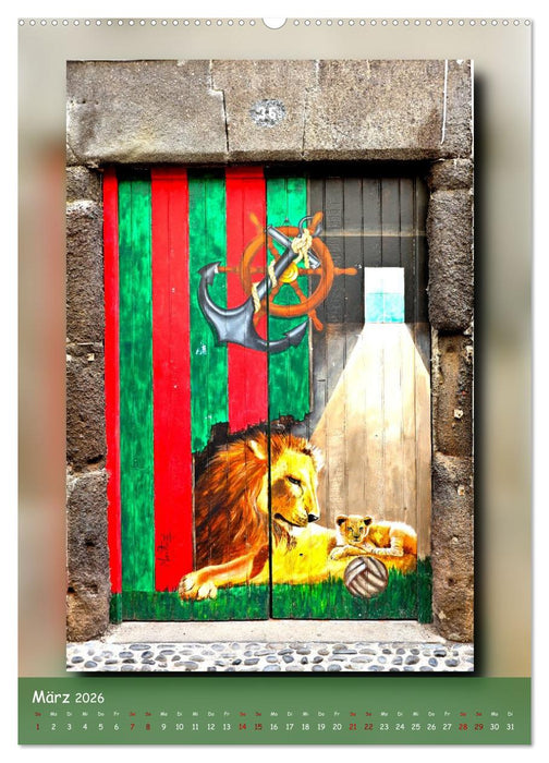 Türen in Madeira (CALVENDO Premium Wandkalender 2026)