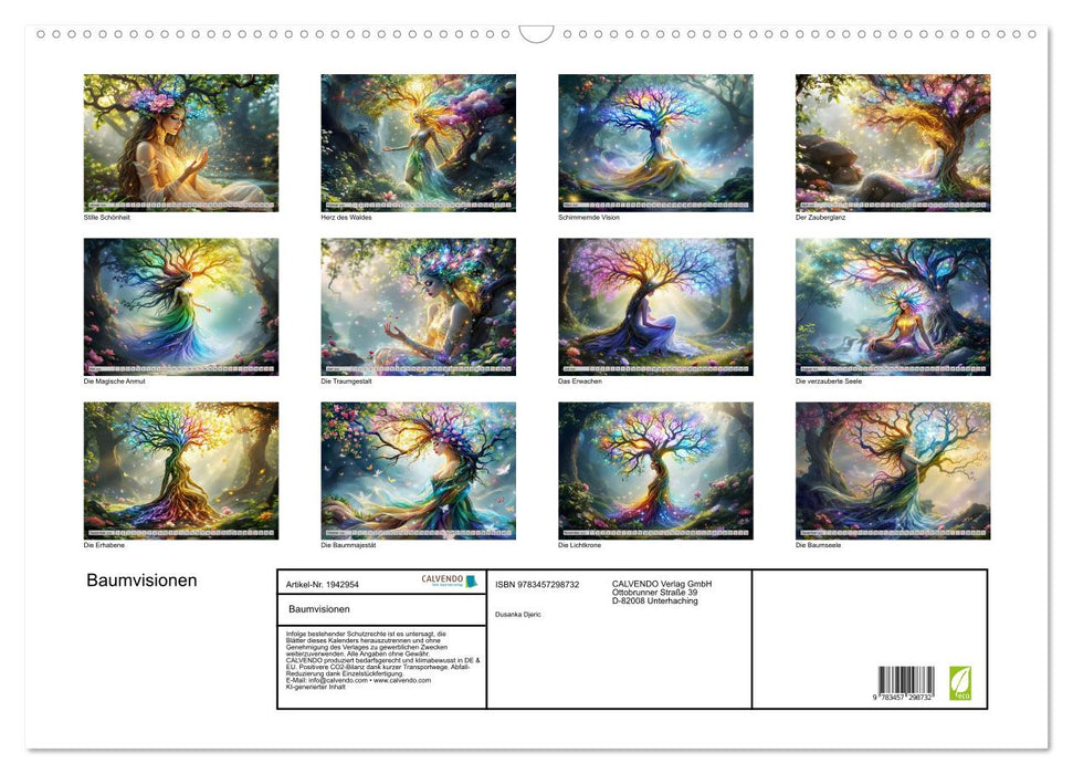 Baumvisionen (CALVENDO Wandkalender 2026)
