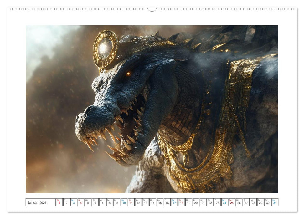 Die Götter des Nils (CALVENDO Premium Wandkalender 2026)
