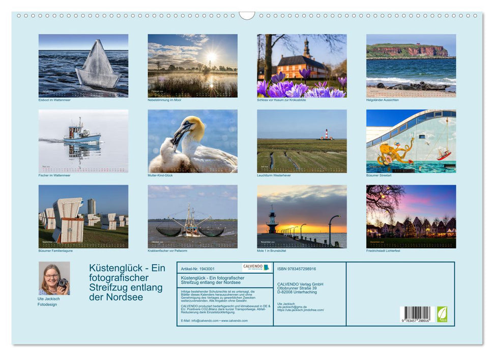 Küstenglück - Ein fotografischer Streifzug entlang der Nordsee (CALVENDO Wandkalender 2026)