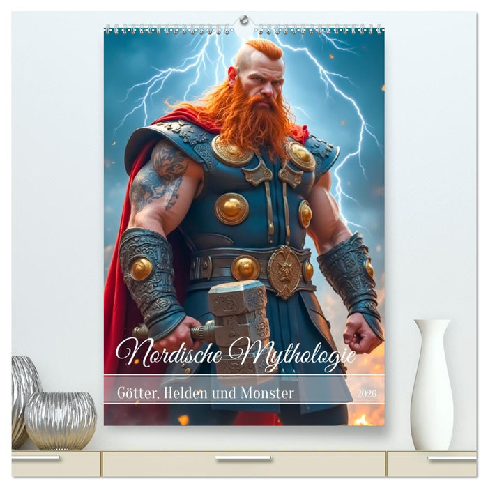 Nordische Mythologie - Götter, Helden und Monster (CALVENDO Premium Wandkalender 2026)