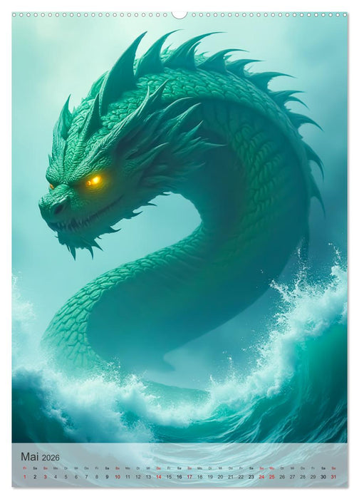 Nordische Mythologie - Götter, Helden und Monster (CALVENDO Premium Wandkalender 2026)