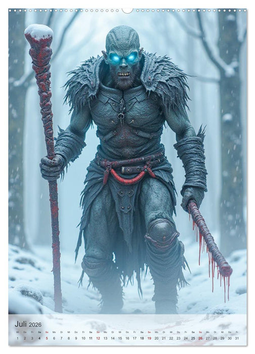 Nordische Mythologie - Götter, Helden und Monster (CALVENDO Premium Wandkalender 2026)