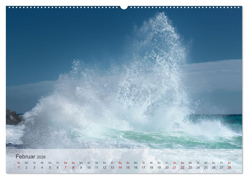 Azurblaue Horizonte - Die Schönheit des Meeres einfangen (CALVENDO Wandkalender 2026)