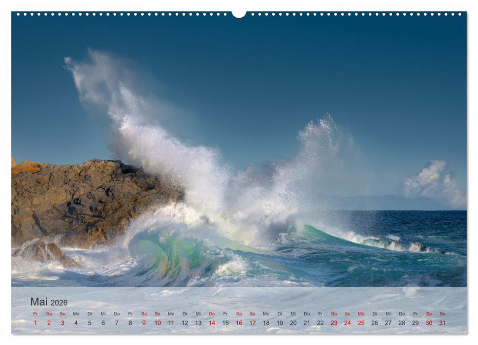 Azurblaue Horizonte - Die Schönheit des Meeres einfangen (CALVENDO Wandkalender 2026)