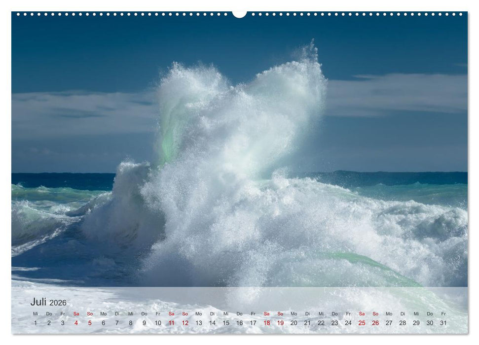 Azurblaue Horizonte - Die Schönheit des Meeres einfangen (CALVENDO Premium Wandkalender 2026)