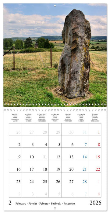 Mysterious Europe - Sacred sites and tombs (CALVENDO Monthly Calendar 2026)