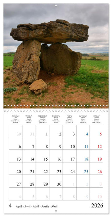 Mysterious Europe - Sacred sites and tombs (CALVENDO Monthly Calendar 2026)