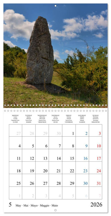 Mysterious Europe - Sacred sites and tombs (CALVENDO Monthly Calendar 2026)