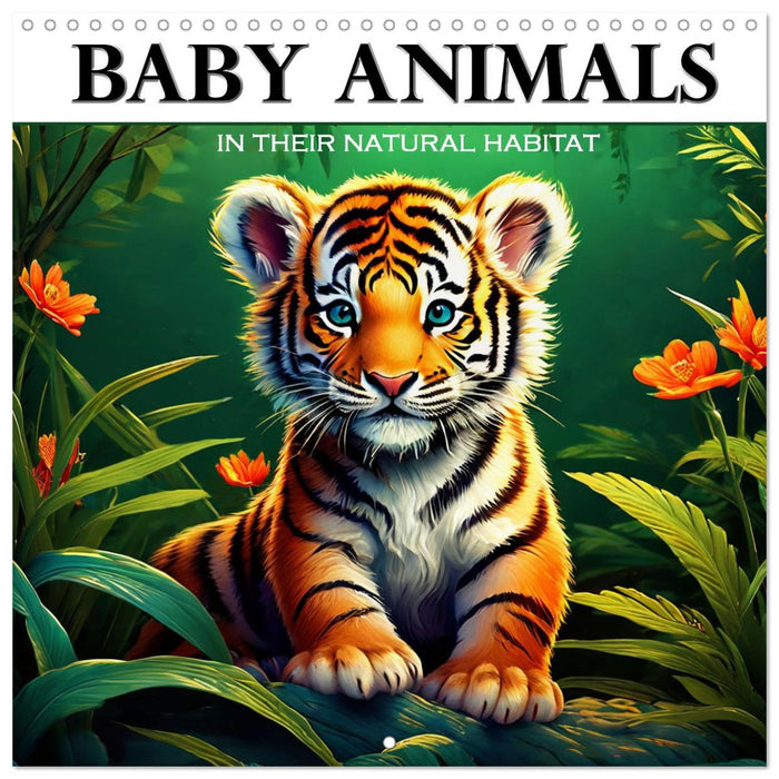 Baby Animals - In Their Natural Habitat (CALVENDO Monthly Calendar 2026)