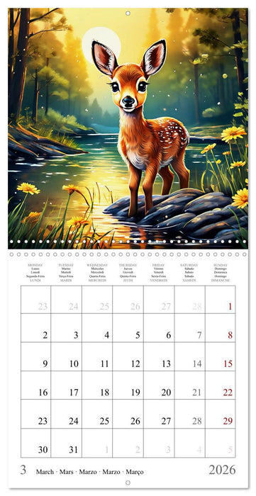 Baby Animals - In Their Natural Habitat (CALVENDO Monthly Calendar 2026)