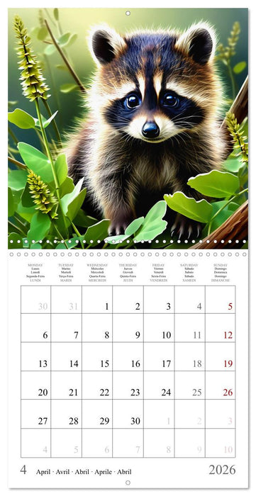 Baby Animals - In Their Natural Habitat (CALVENDO Monthly Calendar 2026)