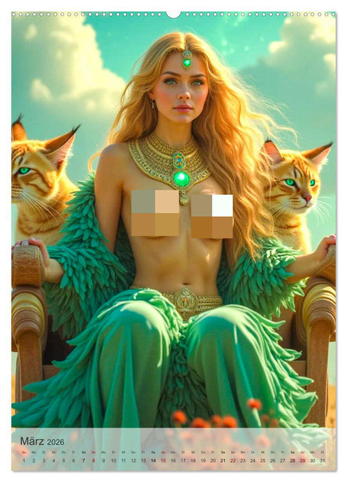 Spicy Fantasy - Göttinnen (CALVENDO Premium Wandkalender 2026)